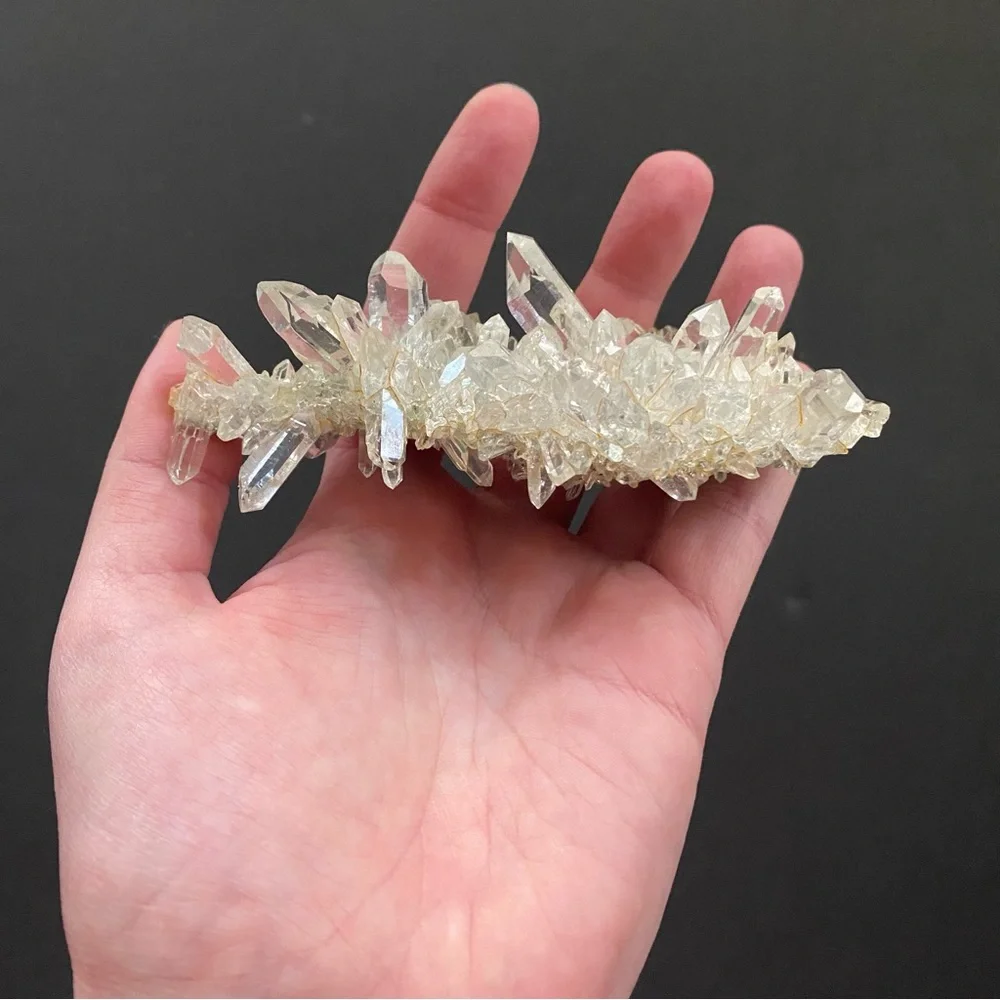 Himalayan Quartz with Clinochlore on a Matrix Crystal Specimen - Picture 2 of 6